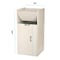 Alpine Industries White 40 Gallon Wood Receptacle Enclosure with Drop Hole and Tray Shelf ALP476-WHI - alternate 8